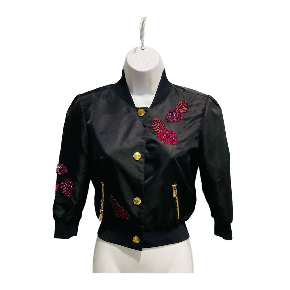 black satin jacket from Juicy couture